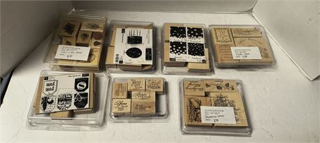 Lot Of Wood Stamps