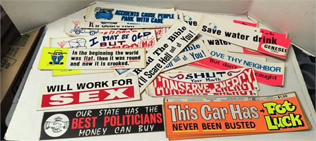Vintage Bumper Stickers