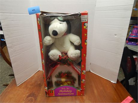 Santa's Best Holiday Animations Snoopy. Woodstock Needs Glued Back On.