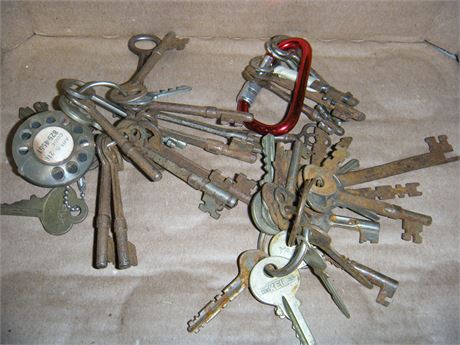 Flat Of Vintage Keys