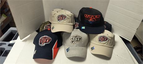 Flat Of Various Baseball Hats
