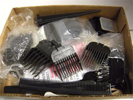 Flat Of Shaver Blades & Combs