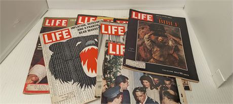 Lot Of Various Life Magazines