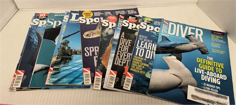Flat Of Sport Diver Magazines