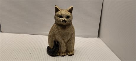 Cast Iron Sitting Cat Door Stop