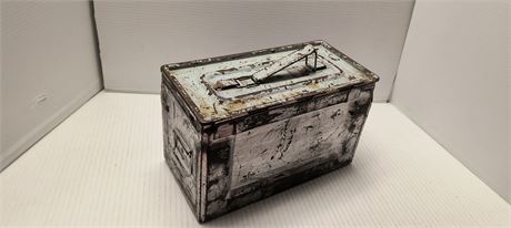 Vintage Metal Ammo Box