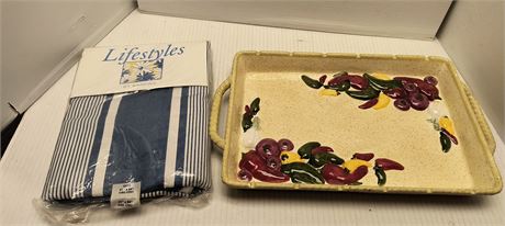 Table Cloth & Serving Tray