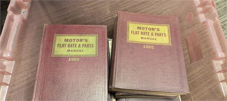 Motor's Flat Rate & Parts Manuals