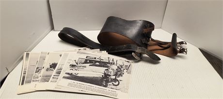 Leather Belt & Leather Strap & Airplane Pictures