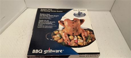 Stainless Steel Self-Basting Chicken Roaster