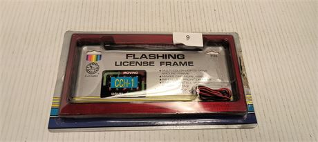 Flashing License Plate Frame