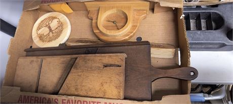 Wood Hand Slicer & Wood Clock  More