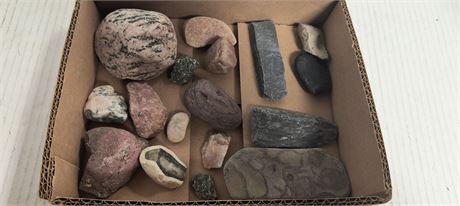 Flat Of Mineral Specimens