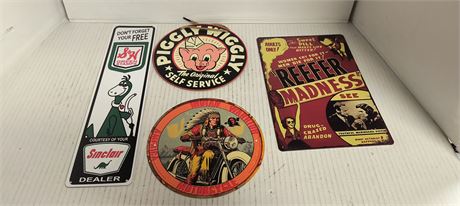 Flat Of 4 Signs