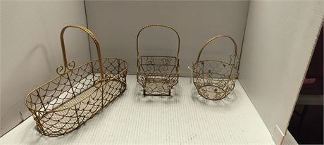 Lot Of Metal Baskets