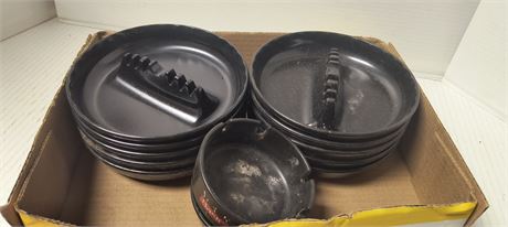 Flat Of Plastic Ashtrays