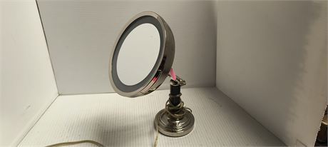 Light Up Small Desk Top Vanity Mirror