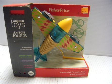 Fisher Price Wooden Rhythm & Roll Percussion Plane
