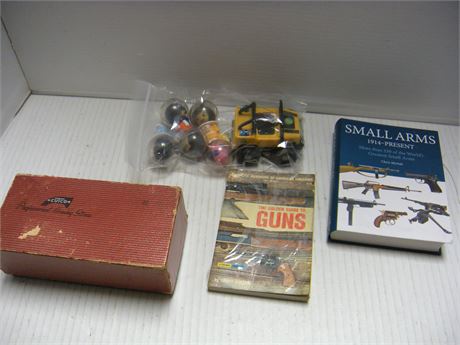 Vintage Cutco Knife Sharpener & Gun Books & Misc. Toys