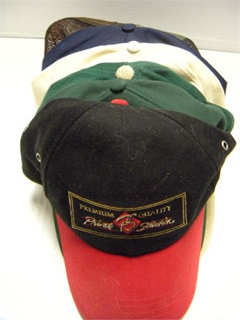 Flat Of Various Baseball Hats