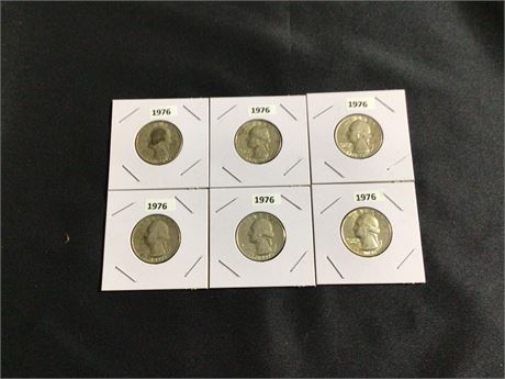 6 Bicentennial Quarters
