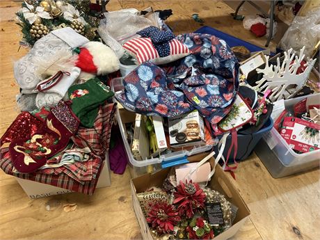 Large Selection Holiday Decor Lot