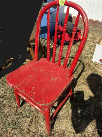 Red Child's Chair