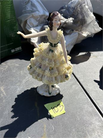 Dresden Lace Porcelain Figurine