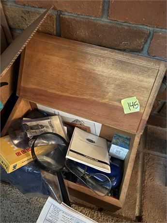 Misc Lot, Wood Box