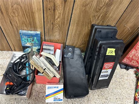 Cassette Cases, Tapes, Misc
