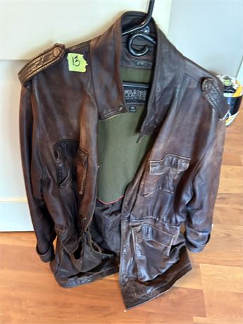 Men's Leather Jacket, XL