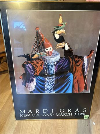Collectible Mardi Gras 1981 Art