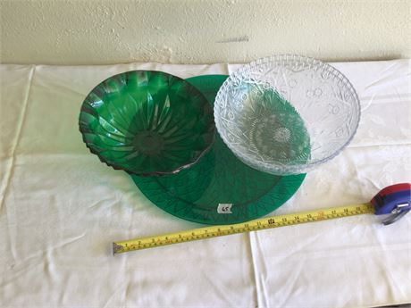 Assorted Plastic Serving Dishes
