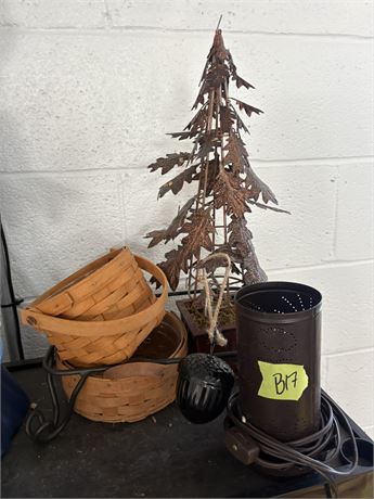 Decor Lot, Baskets, Light