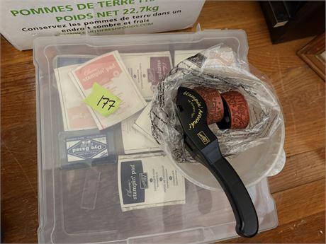 Stamping Ink and Roller Stamp