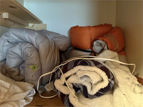 Sleeping Bags, Blankets, Linens