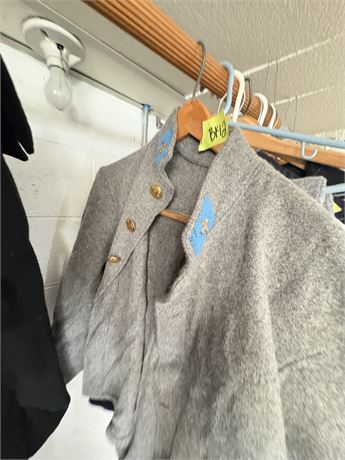 Civil War Reenactment Men's Coat, Pants, Vest -Grey