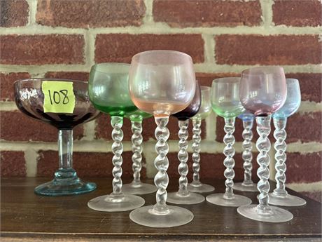 Twisted Stem Glassware