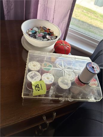 Sewing Thread and Buttons