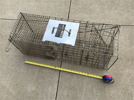 Large Animal Live Trap With Quick Release Exit Door