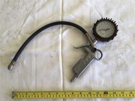 Tire Inflator With Guage