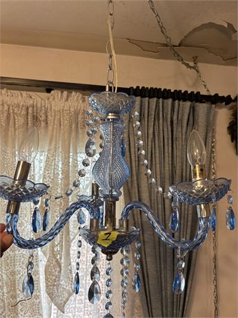 Hanging Chandelier (Blue Plastic)