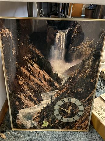 Waterfall Wall Clock