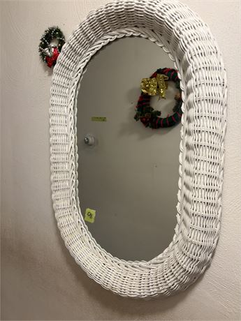 Wicker Wall Mirror