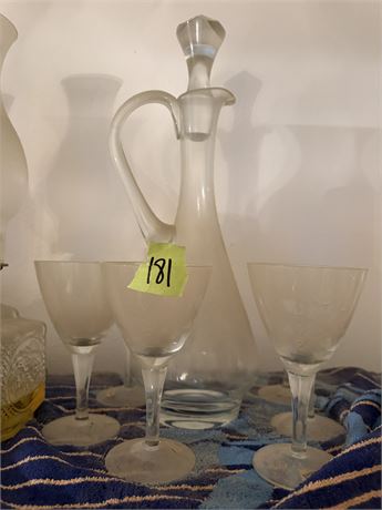 Decanter and Glasses