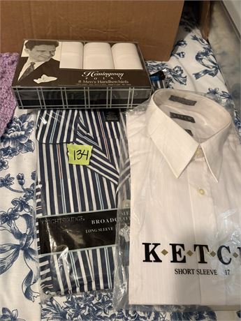 Men's Shirt, PJs, Handkerchiefs
