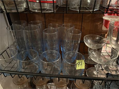Blue Glassware, Barware