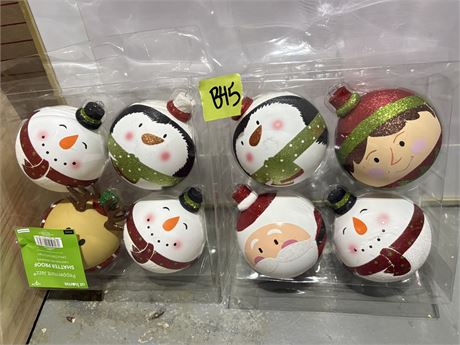 Christmas Ornaments, Faces