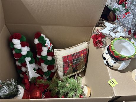 Christmas Decor, Pillow, Puff Trees, Nutcracker Face, Tree Topper, Trees, Misc