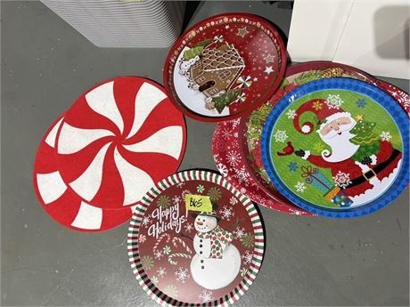 Christmas Placemats, Trays, Serving Platters